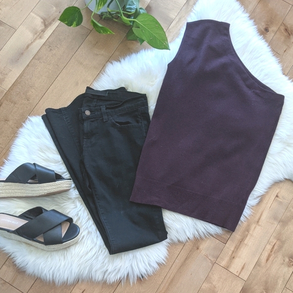 👕BANANA REPUBLIC - Wool/Cashmere Blend One Shoulder - Picture 1 of 7